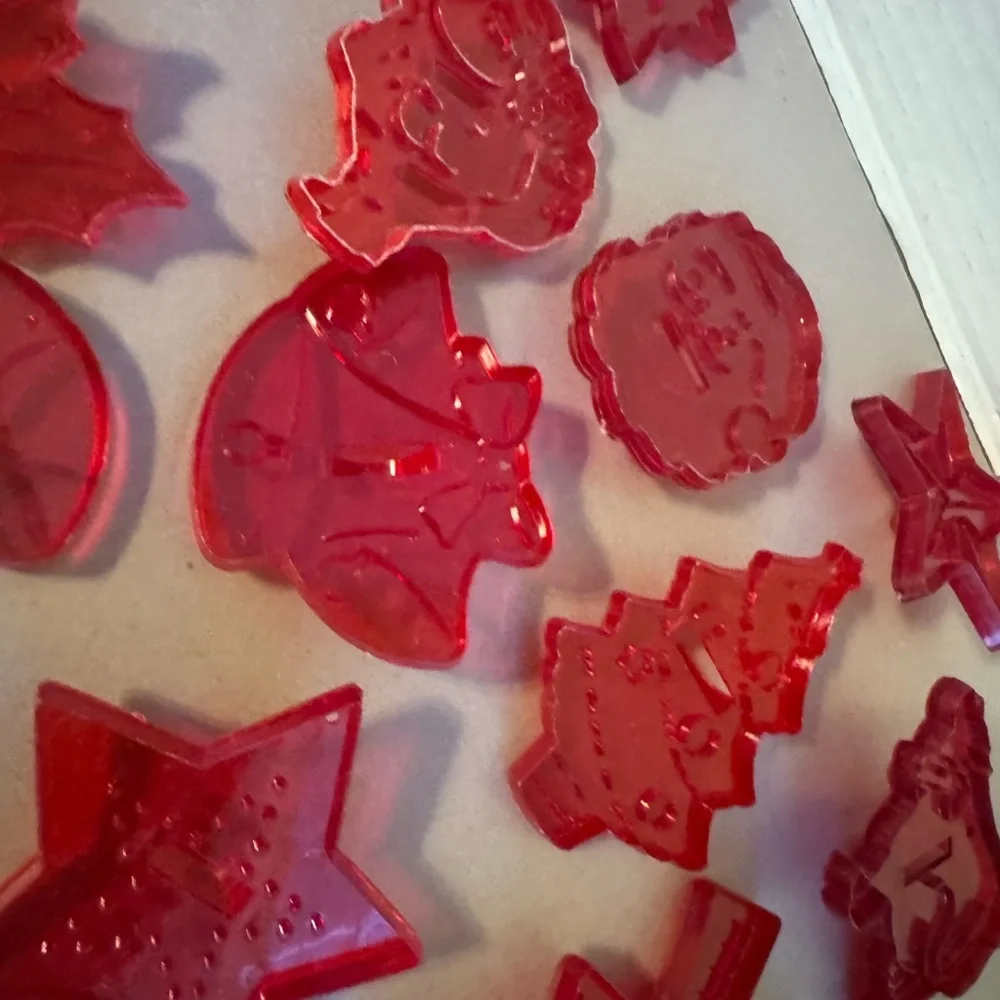 Vintage Red Holiday Cookie Cutters